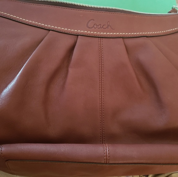 Authentic Brown Coach handbag. - Picture 2 of 4